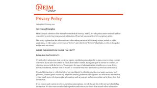 
                            10. Privacy Policy - NEJM Group