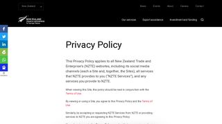 
                            11. Privacy Policy | NZTE