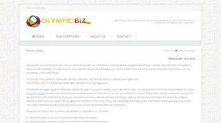 
                            5. Privacy Policy – Olympic Biz - No Website found