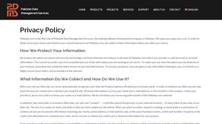 
                            10. Privacy Policy - Pakdata