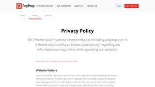 Privacy policy | PayProp
