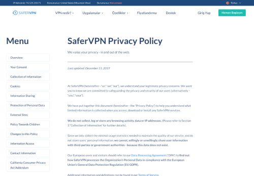 
                            7. Privacy Policy | SaferVPN