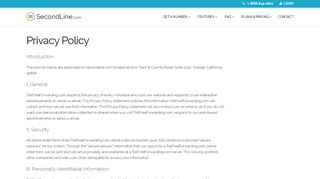 
                            13. Privacy Policy - Second Line