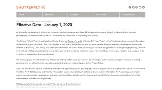 
                            12. Privacy Policy - Shutterfly, Inc.
