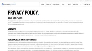 
                            11. Privacy Policy - Streamate Recruiting