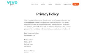 
                            4. Privacy Policy - VivoClass