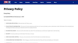 
                            11. Privacy Policy | WFLD - Fox 32 Chicago