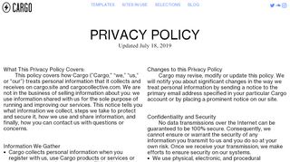 
                            12. Privacy - Put your projects on the Web. - Cargo Collective