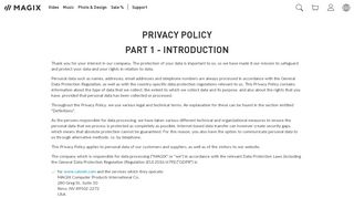 
                            12. Privacy Statement > MAGIX Online World