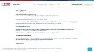 
                            11. Privacybeleid - Bosch eBike Connect - het Nyon-portal voor ...