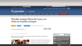 
                            9. Privalia compra Dress for Less y se sitúa en el podio europeo ...