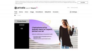 
                            3. PRIVALIA MOBILE - L'outlet online di moda Nº1 in Italia. Per telefoni e ...