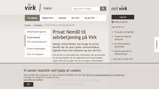 
                            8. Privat NemID til selvbetjening på Virk - Virk | Hjælp