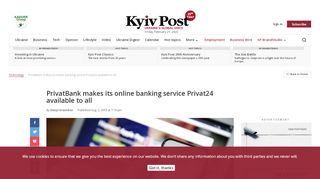 
                            6. PrivatBank makes its online banking service Privat24 available to all ...