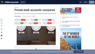 
                            13. Private bank accounts compared - Moneyweb