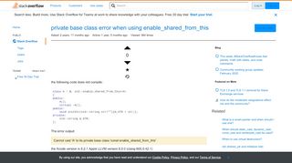 
                            9. private base class error when using enable_shared_from_this ...