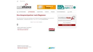 
                            13. Private Briefdienste finden im briefdienstfinder, Porto ... - Mail Alliance