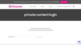 
                            5. private content login - Dataquest UK