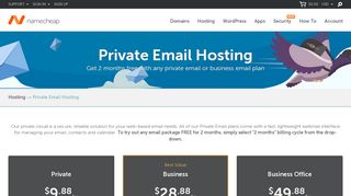
                            2. Private Email Hosting - Web Based Email - Namecheap