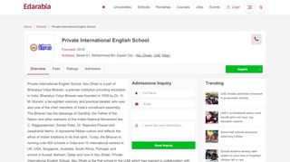 
                            8. Private International English School (Reviews) Abu Dhabi, UAE