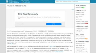 
                            8. Private IP Address | IP Lookup: 10.0.0.7