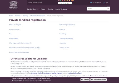 
                            10. Private landlord registration | Aberdeen City Council