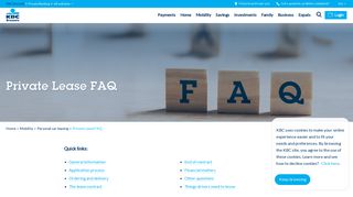 
                            9. Private Lease FAQ - KBC Brussels Bank & Insurance