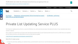 
                            11. Private List Updating Service PLUS | BSI Group