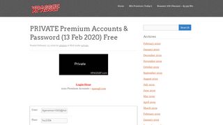 
                            6. PRIVATE Premium Accounts & Password - xpassgf