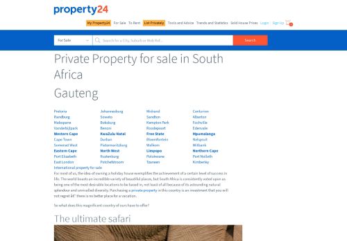 
                            3. Private Property - Property24