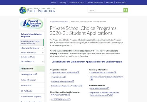 
                            9. Private School Choice Programs: 2019-20 Student Applications ...