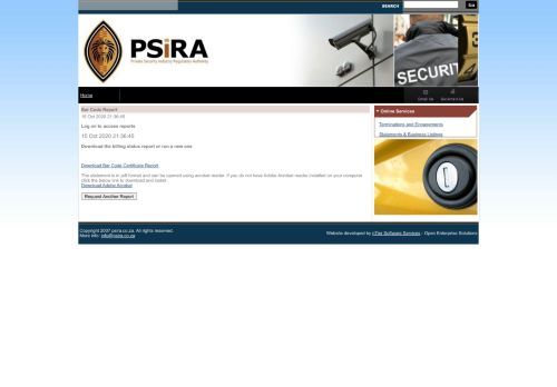 
                            3. Private Security Industry Regulatory Authority - Statutory ... - PSiRA