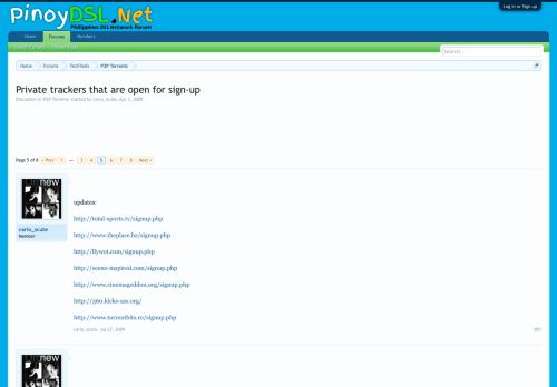 
                            10. Private trackers that are open for sign-up | Page 5 | PinoyDSL.Net