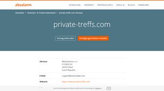 
                            6. private-treffs.com Adresse, Telefonnumer und Fax - Aboalarm