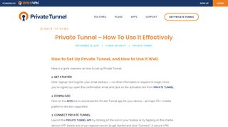 
                            5. Private Tunnel Simple Set-up | Private Tunnel