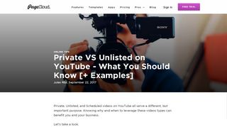 
                            11. Private VS Unlisted on YouTube - What You Should Know [+ Examples]