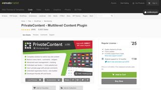 
                            8. PrivateContent - Multilevel Content Plugin by LCweb | CodeCanyon