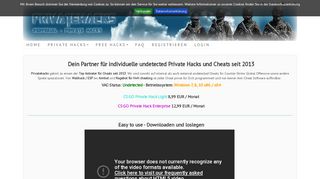 
                            4. Privatehacks - Welcome to Privatehacks - Get your personal cheat now