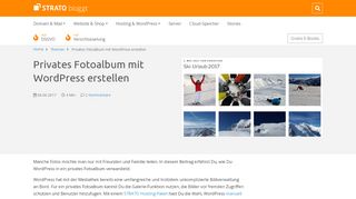 
                            10. Privates Fotoalbum mit WordPress erstellen | STRATO Blog