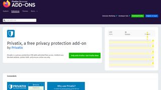 
                            8. Privatix, a free privacy protection add-on – Get this ... - Firefox Add-ons