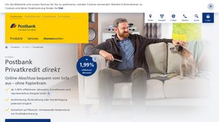 
                            2. Privatkredit mit extra-günstigen Online-Konditionen | Postbank