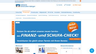 
                            1. Privatkunden - Volksbank Hohenzollern-Balingen eG