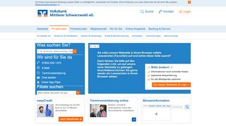 
                            1. Privatkunden - Volksbank Mittlerer Schwarzwald eG