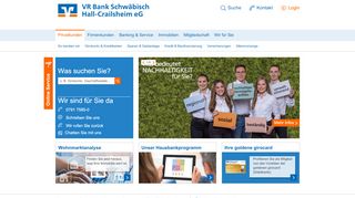 
                            8. Privatkunden - VR Bank Schwäbisch Hall-Crailsheim eG