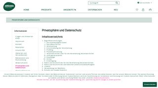 
                            8. Privatsphäre und Datenschutz | Naturata Bio-Produkte Onlineshop