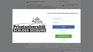 
                            11. Privatuniversität Schloss Seeburg - Facebook