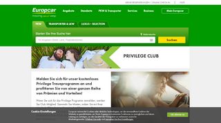 
                            4. Privilege Club | Europcar Autovermietung