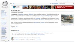 
                            7. Privilege sign - Wikipedia