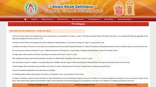 
                            2. Privileges - Tirumala.Org