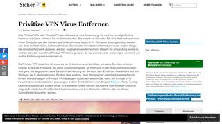 
                            3. Privitize VPN Virus - Wie man es entfernt! - sicherpc.net